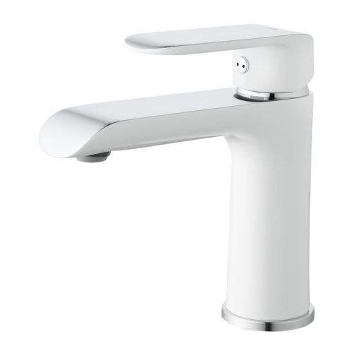 Смеситель для умывальника, белый/хром, Calipso, IDDIS, CALSB00i01