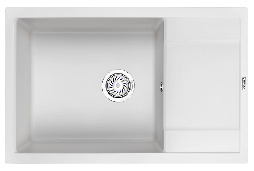 Мойка кухонная Granula прямоугольная кварц 7805, АРКТИК