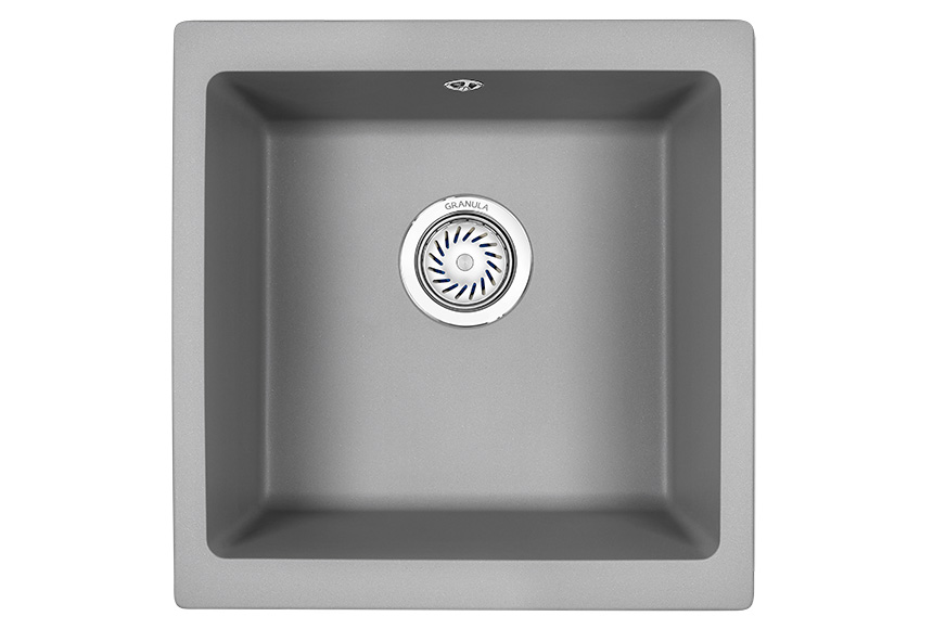 Мойка кухонная Granula квадратная кварц 4451, АЛЮМИНИУМ