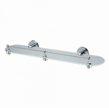 Полка стеклянная с бортиком Wasserkraft Isen K-4044