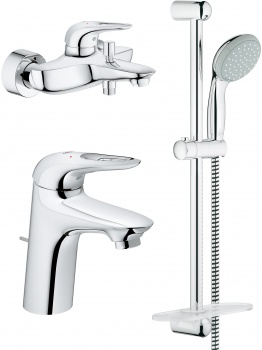 Комплект смесителей для ванной Grohe Eurostyle New 124416