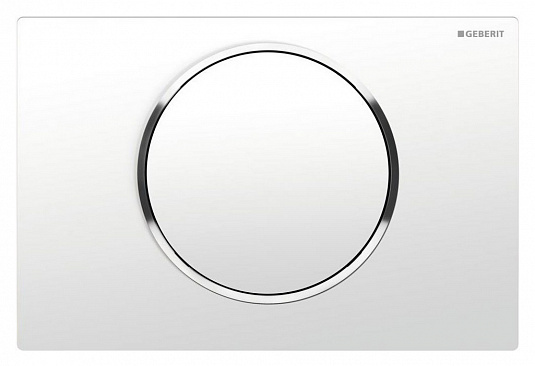 Клавиша смыва Geberit Sigma 10 115.758.KJ.5 белый, хром глянец