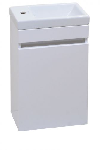 Тумба МОНИ 40 с умывальником Como  Левая подвесная (без ручки)