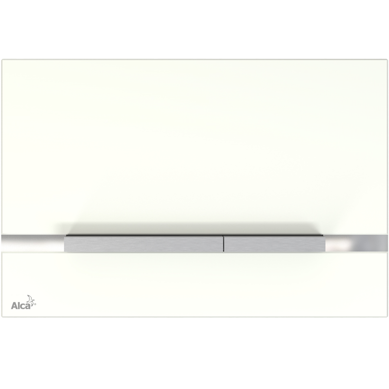 Клавиша смыва AlcaPlast FLAT STRIPE GLASS BLACK STRIPE-GL1200