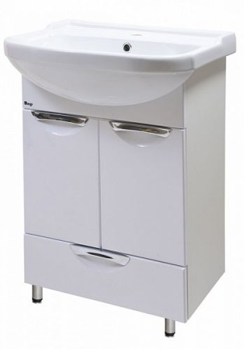 Тумба с выдвижным ящиком Emmy Милли 50 с раковиной Уют