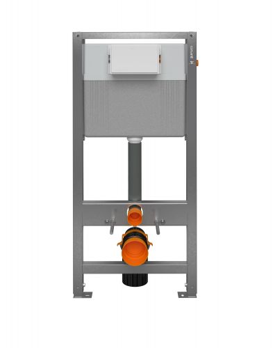 Инсталляция AQUA PRIME P 50Z для унитаза Cersanit 63476 пневматическая, оцинкованная