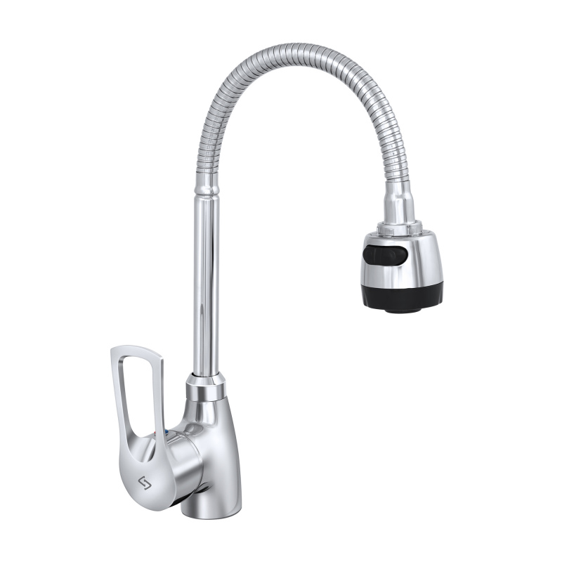 Смеситель для кухонной мойки с гибким изливом Славен СЛ-ОД-Ц25