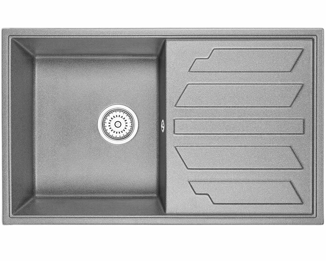 Мойка кухонная Granula прямоугольная кварц 8002, АЛЮМИНИУМ