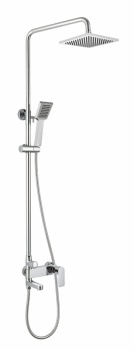 Душевая колонна со смесителем для ванны Bravat Real F6333367CP-A-RUS