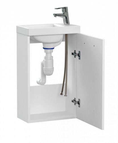 Комплект LARA 40 белая раковина COMO 40 смеситель CARI сифон