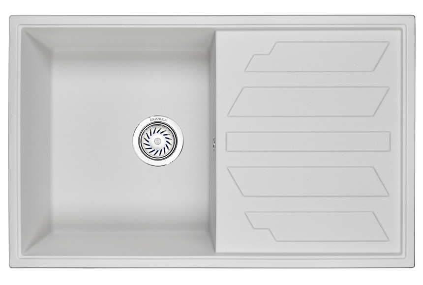 Мойка кухонная Granula прямоугольная кварц 8002, АРКТИК