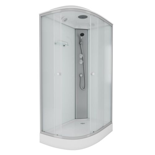 Душ.каб. NG-4312-14R (1200х800х2150) низкий поддон(13см) стекло МАТОВОЕ 3 места