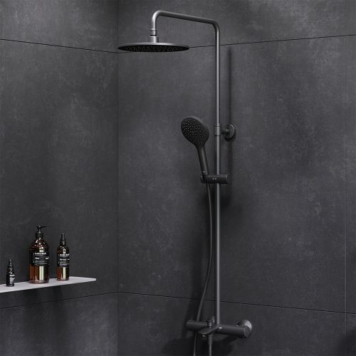 F0780522 Like душ.система, набор: смеситель д/ванны/душа с термостатом, верх.душ.d 220 мм, ручной ду