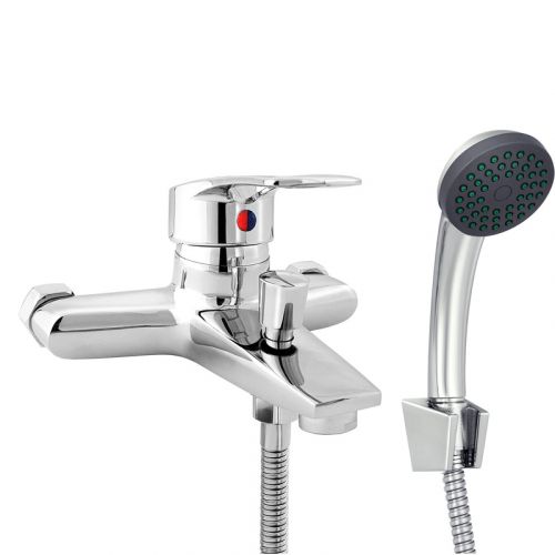 Смеситель для ванны с коротким литым изливом,  однорычажный,  Ц30,  Славен