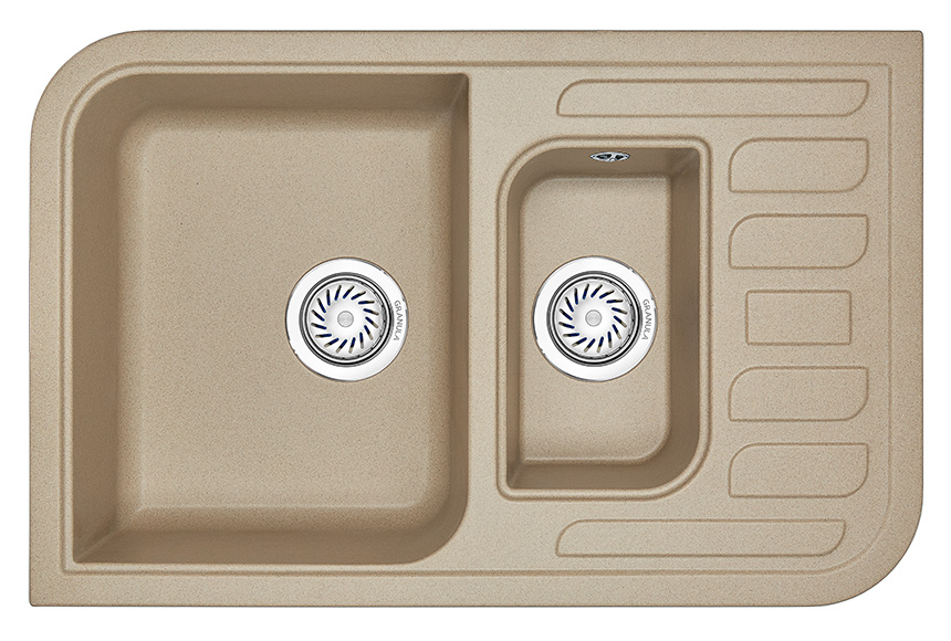 Мойка кухонная Granula прямоугольная кварц 7803, ПЕСОК