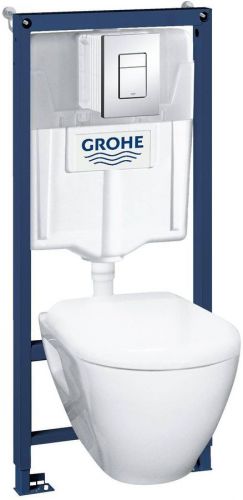 Инсталляция для унитаза 4 в 1 GROHE Solido Perfect с подвесным унитазом 39186000