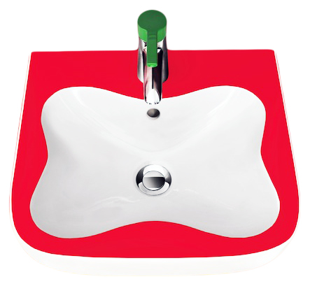 Рукомойник Laufen Florakids 8.1503.1.062.104.1 красный