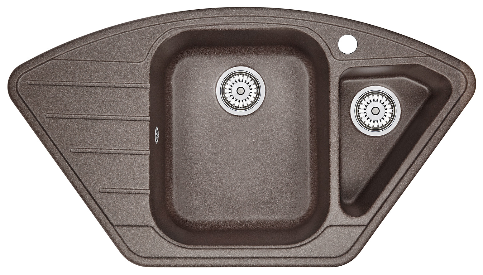 Мойка кухонная Granula многоугольная кварц 9101, ЭСПРЕССО