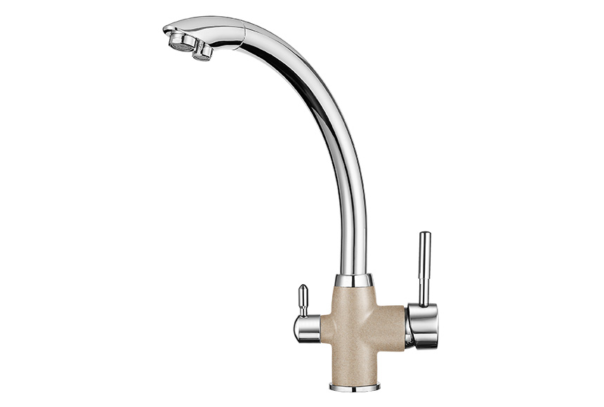 Смеситель для кухни Granula GR-3167 песок, 3167sa