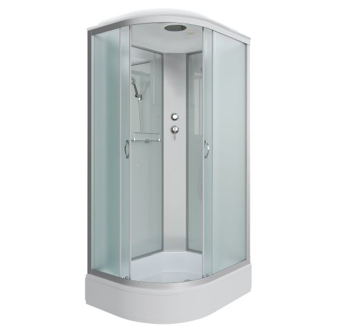 Душ.каб. NG-33094-14R (1000х900х2150) средний поддон (26см) стекло МАТОВОЕ 4 места