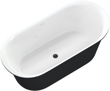 Акриловая ванна Aquanet Family Smart 170x78 88778 Matt Finish (панель Black matte) 88778-MW-MB