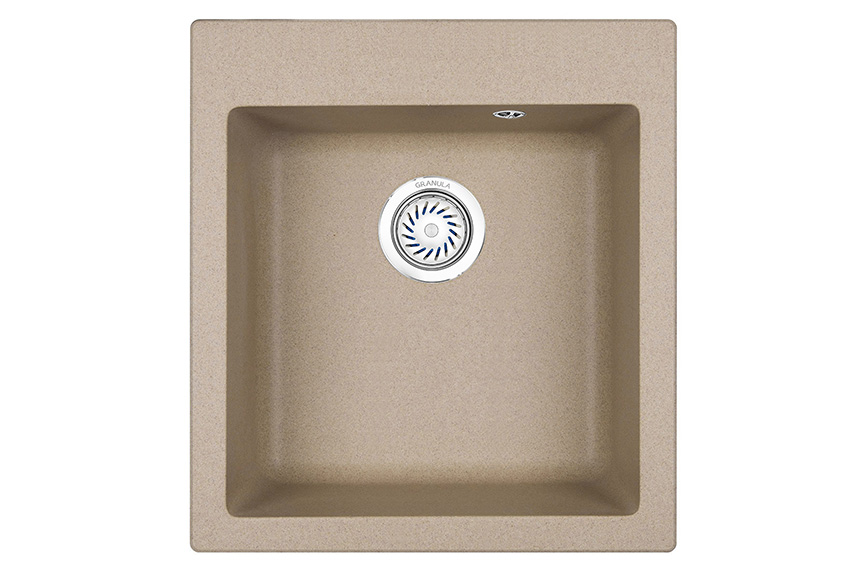 Мойка кухонная Granula квадратная кварц 4201, ПЕСОК