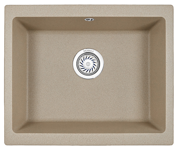 Мойка кухонная Granula квадратная кварц 5551, ПЕСОК