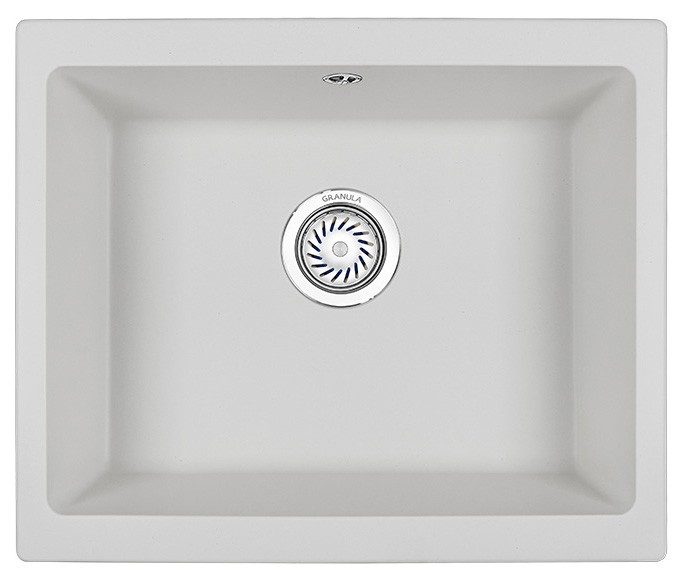 Мойка кухонная Granula квадратная кварц 5551, АРКТИК