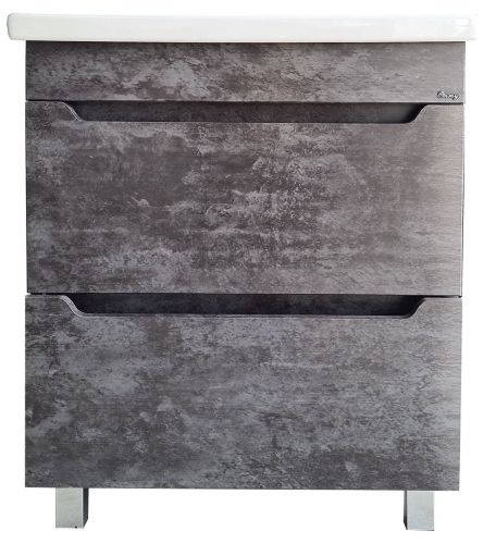 Тумба Emmy Стоун 80х70 с раковиной Como