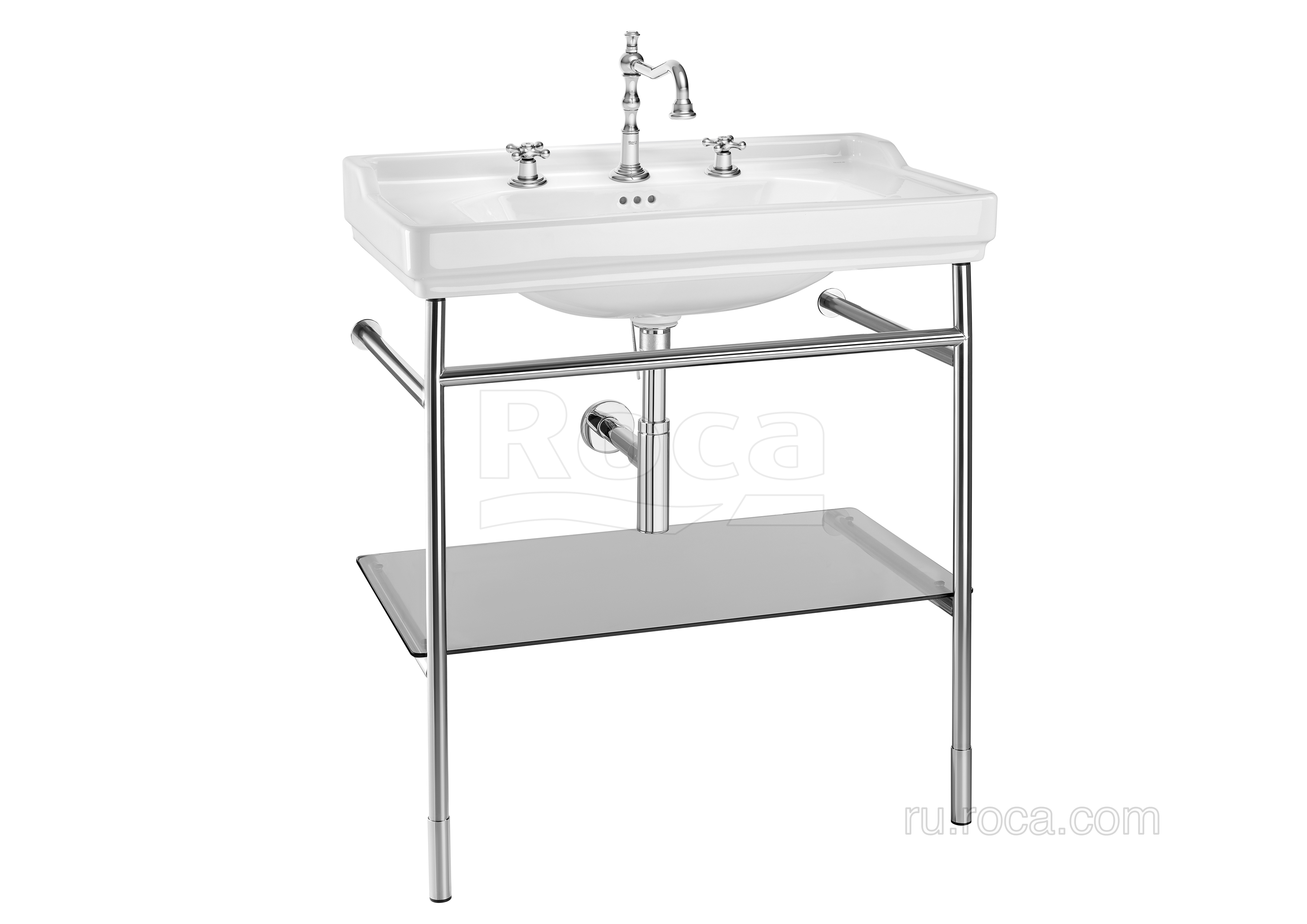 Тумба под раковину Roca (на каркасе из нержавеющей стали) 851372425