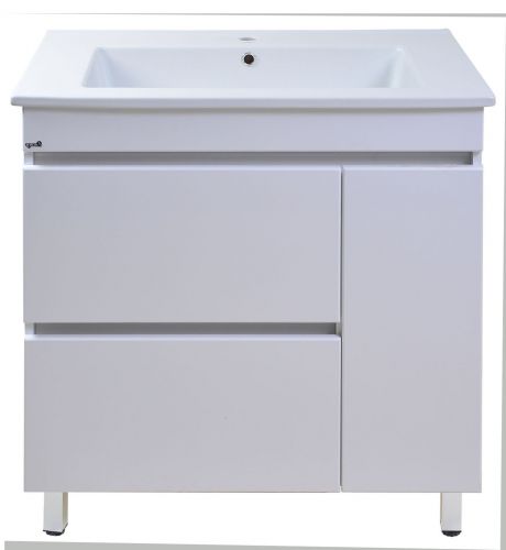 Тумба Emmy Джерси 85 с раковиной Оскар (шкафчик справа)