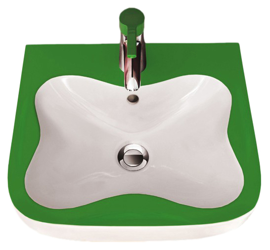 Рукомойник Laufen Florakids 8.1503.1.072.104.1 зеленый