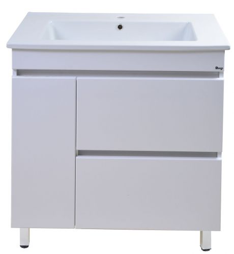 Тумба Emmy Джерси 85 с раковиной Оскар (шкафчик справа)