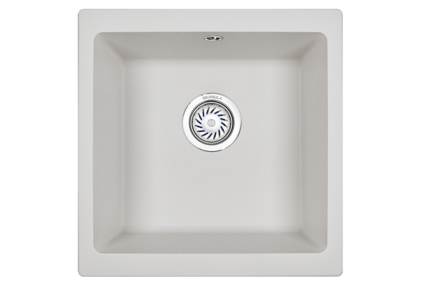 Мойка кухонная Granula квадратная кварц 4451, АРКТИК
