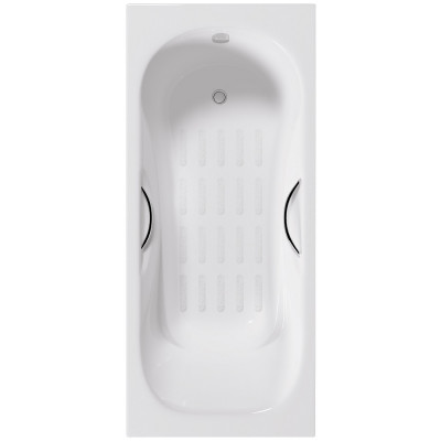 Ванна чугунная Delice Malibu 1500х750 с отверстиями под ручки и антискользящим покрытием