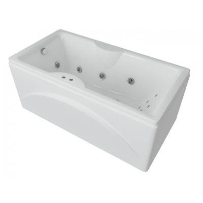 Акриловая ванна Aquatek Феникс 170х75 FEN170-0000028 с гидромассажем, со спинным массажем и с фронтальным экраном (слив справа)