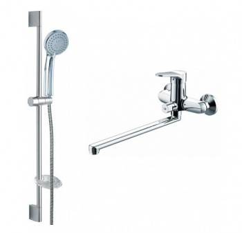 Комплект смесителей для ванной комнаты Bravat Eco 2 в 1 F00414C