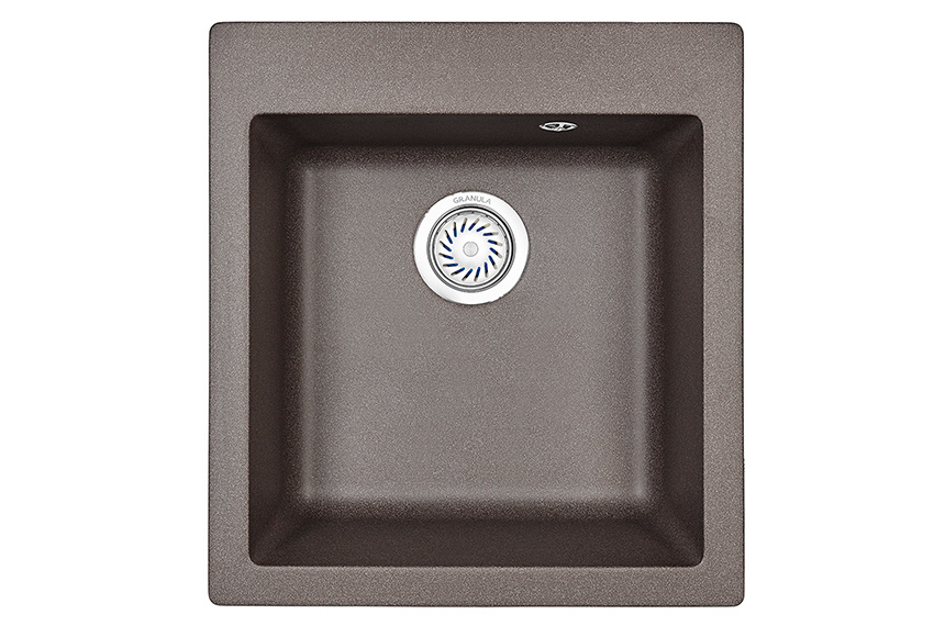 Мойка кухонная Granula квадратная кварц 4201, ЭСПРЕССО