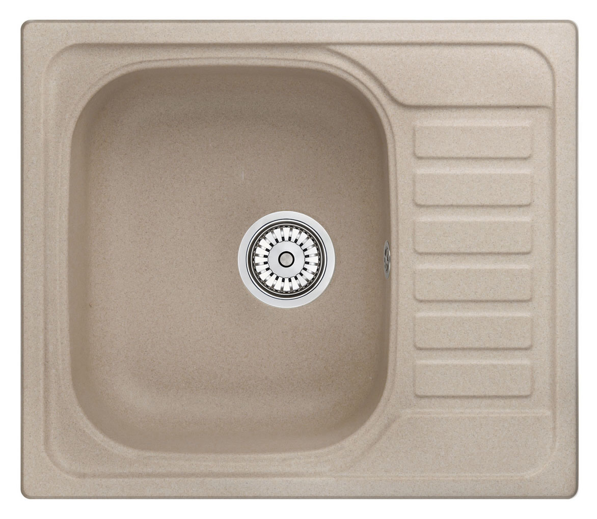 Мойка кухонная Granula квадратная кварц 5801, ПЕСОК