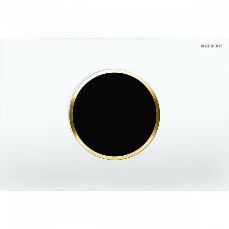 Клавиша смыва Geberit Sigma 10 115.907.KK.1 белый, золото