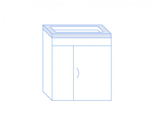 Раковина под тумбу