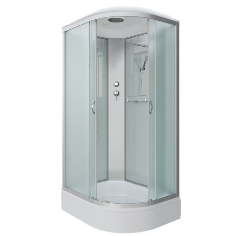 Душ.каб. NG-33084-14L (1000х800х2150) средний поддон (26см) стекло МАТОВОЕ 4 места
