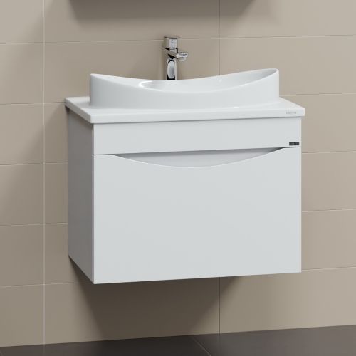 Тумба для умывальника подвесная "Сатурн 70" 1 ящ.( ум. Вега 70 литой мрамор) СанТа