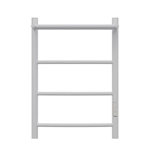 Полотенцесушитель электрический Point Афина PN04846PW П3 400x600 с полкой, диммер справа, белый