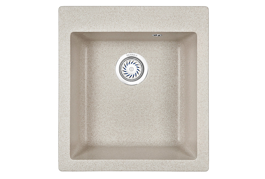 Мойка кухонная Granula квадратная кварц 4201, ПИРИТ