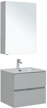 Мебель для ванной Aquanet Алвита New 60 2 ящика, серый 00274224