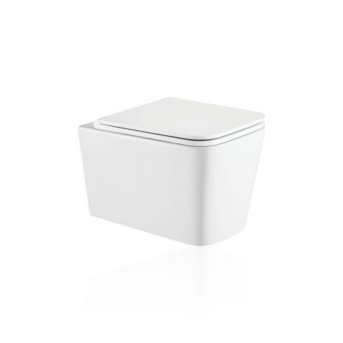 Унитаз подвесной "Koller Pool" KVADRO Rimless, сиденье дюропласт: SoftClose, Take Off, антибактериальное покрытие, система «Антивсплеск»