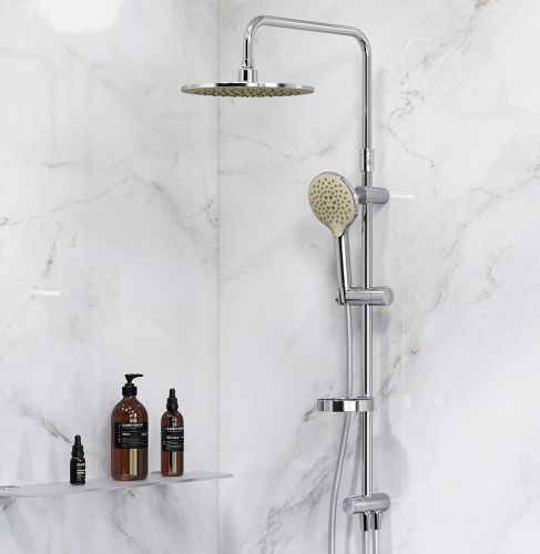 F0780064 Like душевая система, верхний душ 250 мм, ручной душ 120 мм, 3 функции, хром, шт.