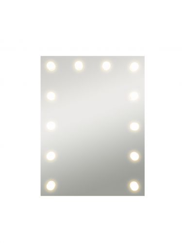 Зеркало Континент Гримерное 600х800 12 ламп