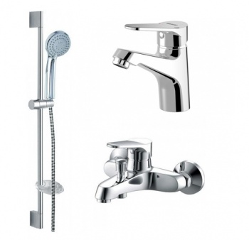 Комплект смесителей для ванной комнаты Bravat Eco 3 в 1 F00313C